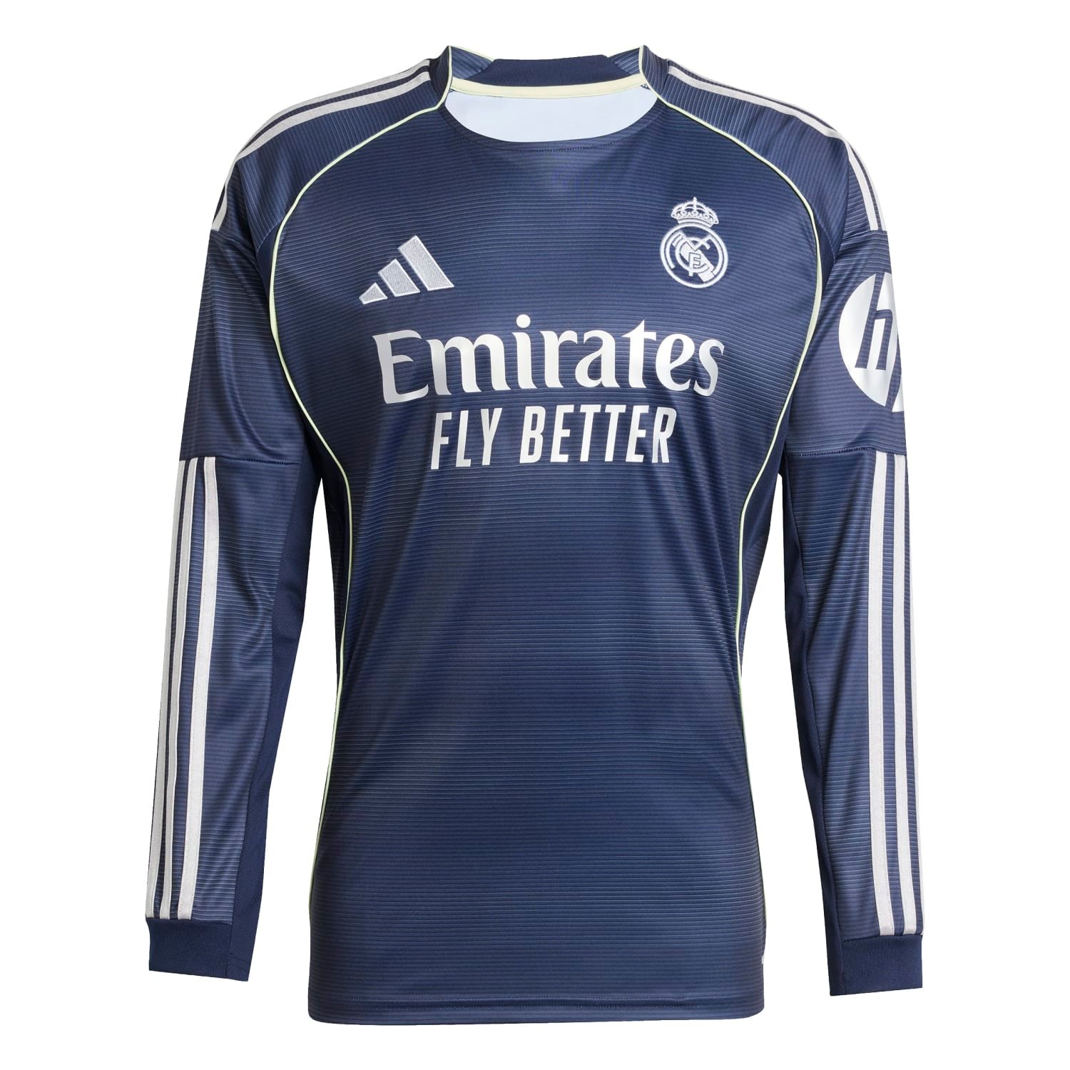 Real Madrid Men's Away Fan Long Sleeve Jersey 2025/26