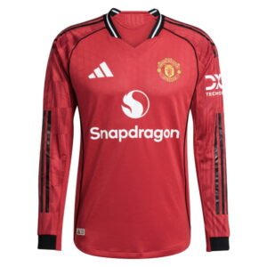 Manchester Unite Men's Home Player Long Sleeve Jersey 2025/26