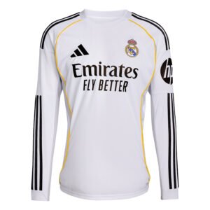 Real Madrid Men's Home Fan Long Sleeve Jersey 2025/26