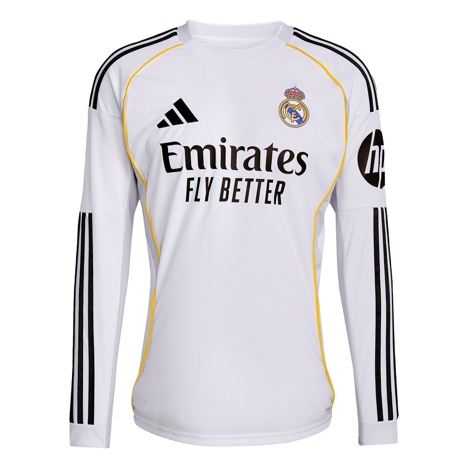 Real Madrid Men's Home Fan Long Sleeve Jersey 2025/26