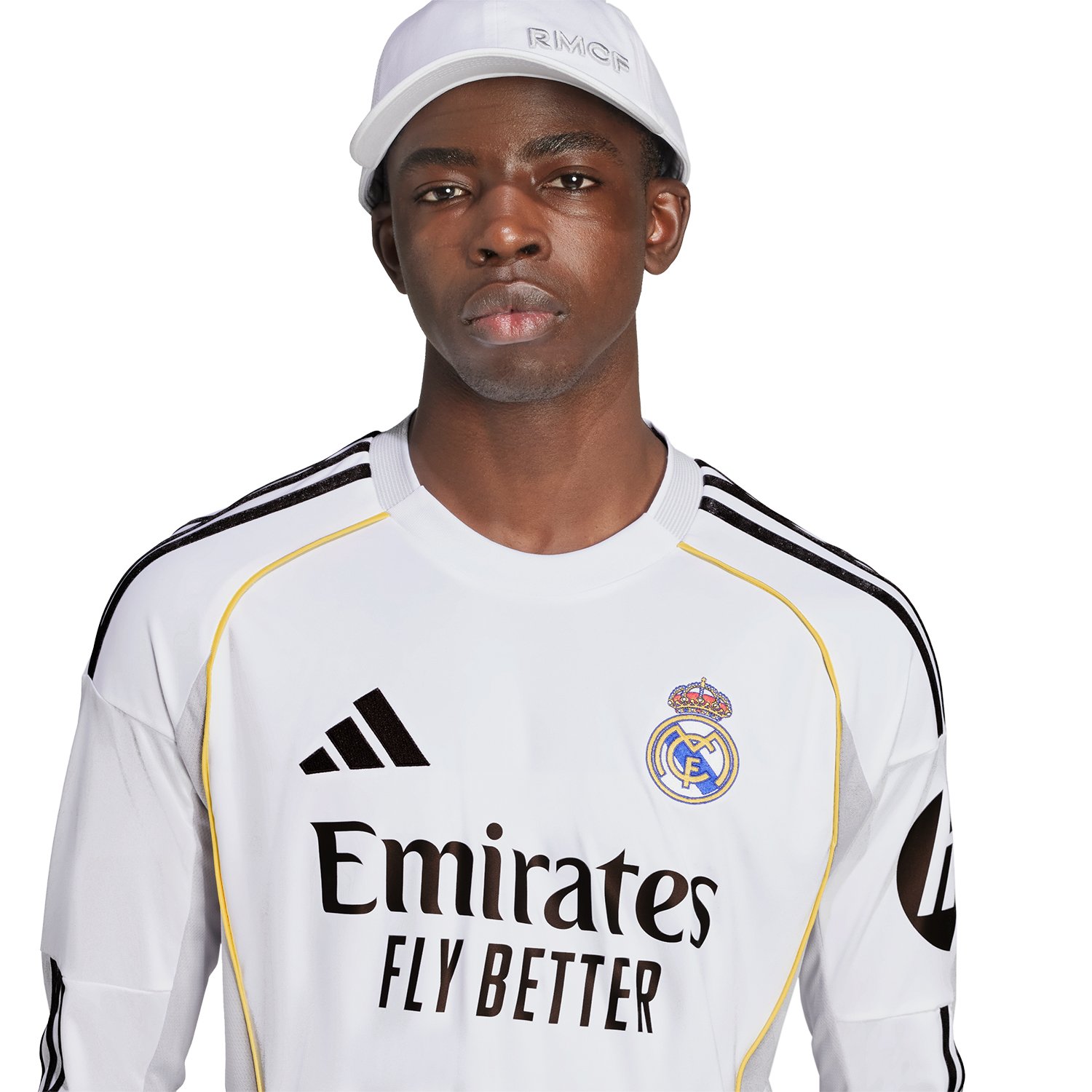 Real Madrid Men's Home Fan Long Sleeve Jersey 2025/26 - Image 3