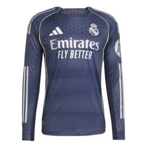 Real Madrid Men's Away Player Long Sleeve Jersey 2025/26