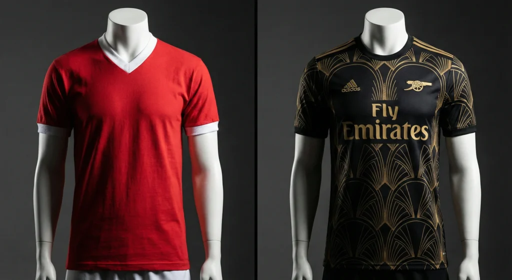 Comparison of traditional home kit vs trendy creative away kit designs