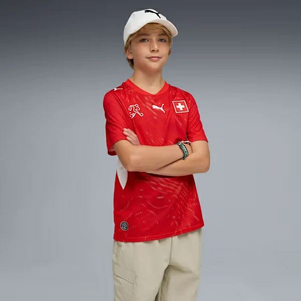 Switzerland 26 Home kids Jersey - Image 4